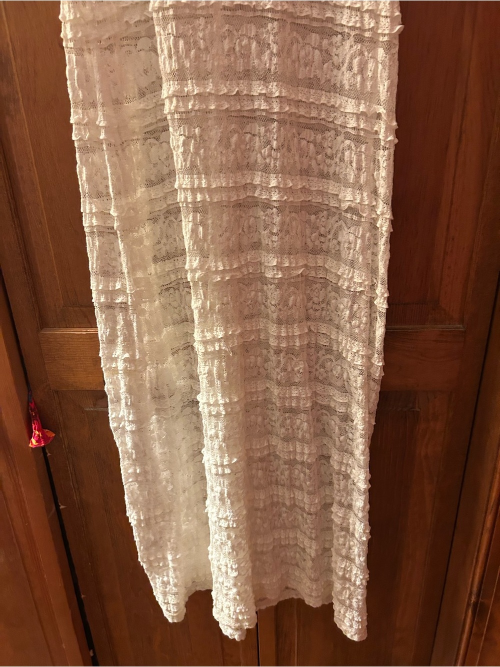 Cynthia Rowley Women’s Sz S Cream Boho Bohemian Lacey Maxi Swimsuit Cover Up - Picture 3 of 8